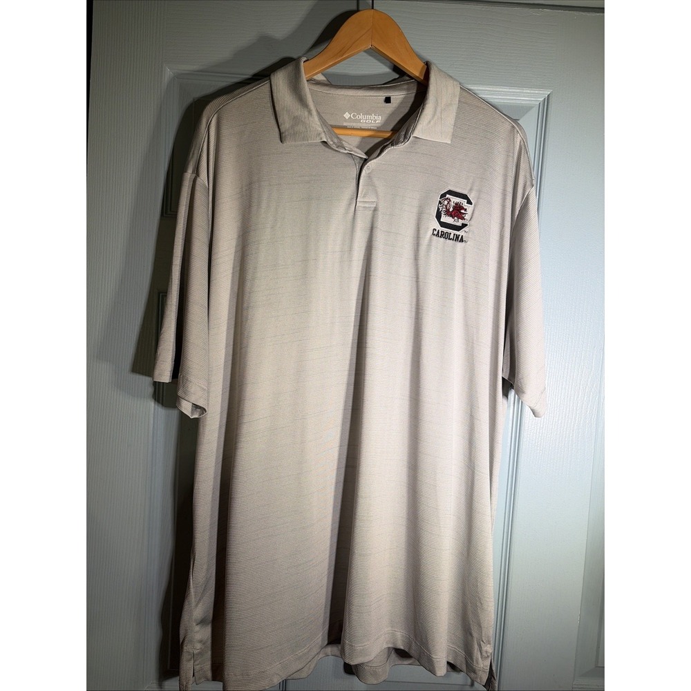 University South Carolina Gamecocks Mens 2XL Columbia Golf Polo USC .